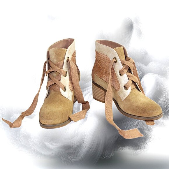 Antelope N52 Caroline Stone Lace Up Summer Ankle Bootie, Size 36 (US 5-5.5) - Picture 5 of 10